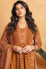 Mustard Ajrakh Printed Cotton Anarkali Suit