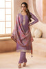 Lavender Metallic Tissue Zari Woven Unstitched Suit Material