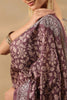 Brown Tussar Silk Printed Saree