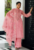 Pink Kota Silk Double Layer Embroidered Unstitched Suit Fabric