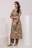 Olive Green Color Muslin Printed Straight Suit