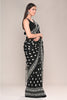Black Color Printed Georgette Saree
