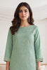 Turquoise Green Georgette Resham Embroidered And Swaroski Work Unstitched Suit Material