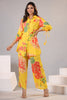 Yellow Color Muslin Printed Co-Ord Set