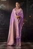 Opera Mauve Zari Woven Soft Silk Saree
