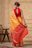 Mustard Color Organza Cotton Woven Saree