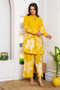 Yellow Color Cotton Printed Co-Ord Dress
