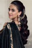 Grey Velvet Floral Printed And Embroidered Unstitched Suit Fabric