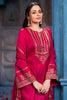 Cherry Red Sequins And Zari Embroidered Silk Suit Set