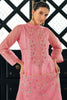 Pink Kota Silk Double Layer Embroidered Unstitched Suit Fabric