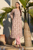 Pink Floral Printed Cotton Long Kurta Set