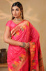 Strawberry Color Cotton Silk Woven Saree