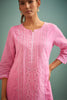 Baby Pink Color Cotton Resham Embroidered Suit