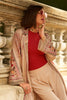 Beige Color Spun Fabric Printed Unstitched Suit