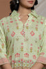 Pista Green Color Cotton Printed Co-Ord Set