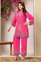 Rani Color Crepe Printed Co-Ord Dress