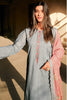 Grey Color Cotton Polka dots Printed Unstitched Suit Material