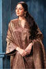 Brown Pure Matelic Tissue Sequins Embroidered Suit