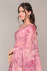 Mauve Color Organza Cotton Printed Saree