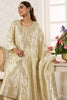 Cream Shisha Silk Work Unstitched Suit Material