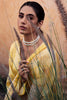Mustard Color Printed Silk Unstitched Suit Marterial