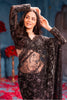 Black Cut-Dana And Sequins Embroidered Net Saree