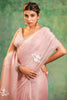 Dusty Pink Colour  Crush Tissue Saree