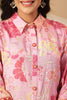 Light Blush Pink Color Floral Printed Muslin Co-Ord Dress