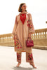 Beige Color Spun Fabric Printed Unstitched Suit