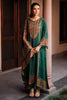 Teal Crepe Printed Unstitched Suit
