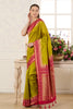 Sage Green Woven Chanderi Silk Saree