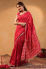Red Color Ikat Patola Modal Silk Saree with Gota Patti Border
