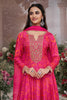 Magenta Pink Printed & Emboridered Anarkali Suit