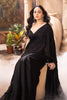 Black Satin Silk Swaroski Work Saree