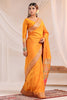 Mustard Soft Silk Kalamkari Woven Saree