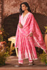 Dusty Pink Color Cotton Floral Printed and Resham Embroidered AnarkalI Suit
