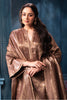 Brown Pure Matelic Tissue Sequins Embroidered Suit