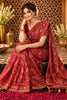 Rani Resham And Swaroski Embroidered Georgette Saree