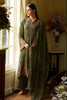 Olive Green Spun Printed Unstitched Suit Fabric