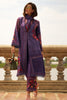 Dirty Purple Color Spun Fabric Printed Unstitched Suit