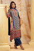 Blue Color Crepe Embroidered and Printed Suit