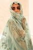 Mint Green Colour Organza Embroidered Unstitched Suit Material