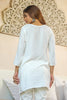 White Color Neck Embroidered Cotton Kurti