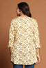 Beige & Brown Color Floral Printed Kurti