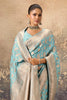 Light Turquoise Woven Katan Silk Banarasi Saree