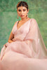 Dusty Pink Colour  Crush Tissue Saree