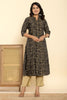 Black Colour Printed Muslin Kurta