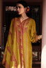 Mustard Crepe Printed Unstitched Suit