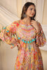 Mustard Color Printed Muslin Kurti & Pant Set