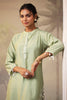 Pista Green Solid Color Muslin Kurta Set